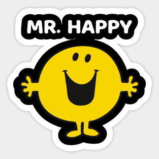 Mr. Happy Sticker